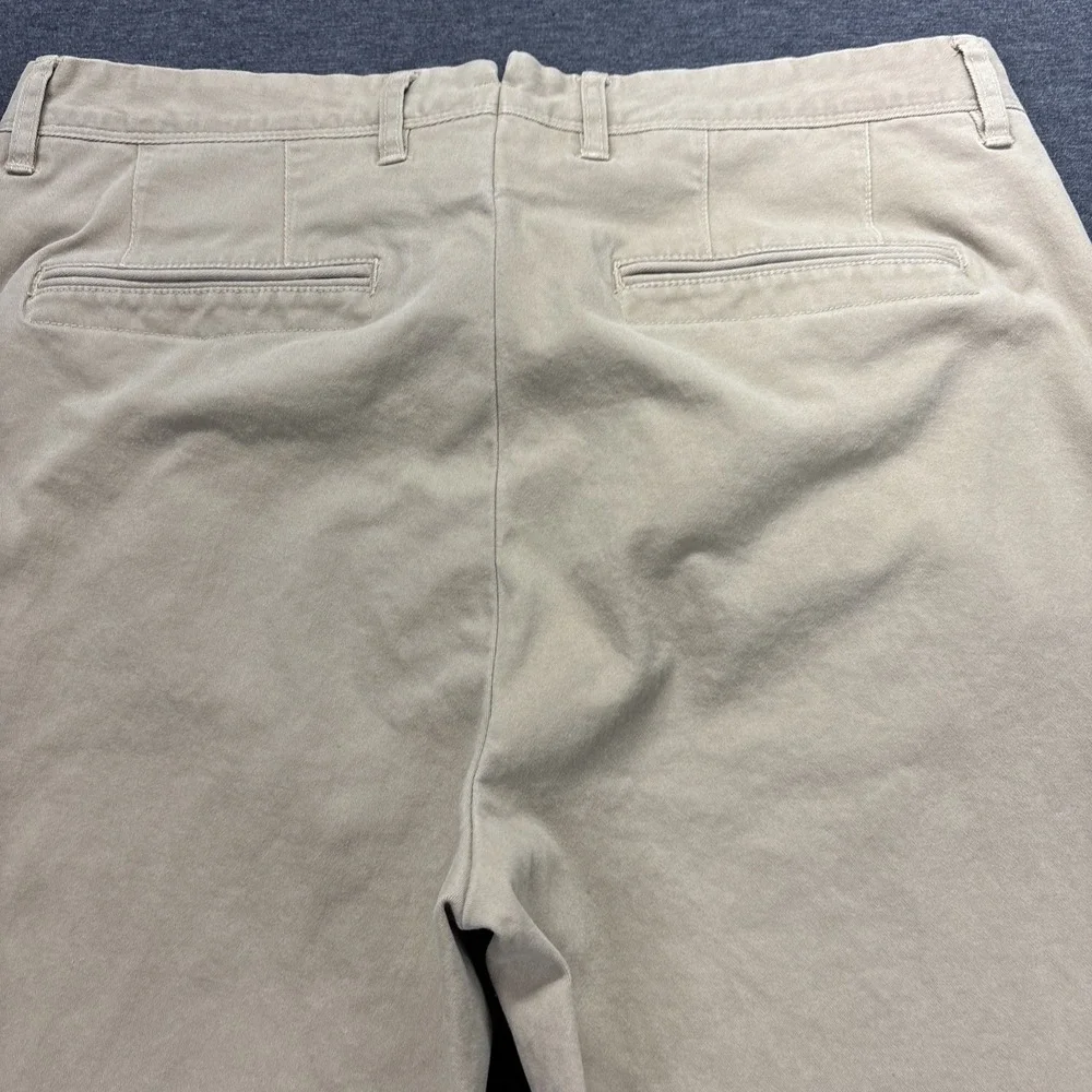 Mott Bow Pants Mens 34x31 TAG-34x32 Twill Chino Charles Khaki Beige Preppy